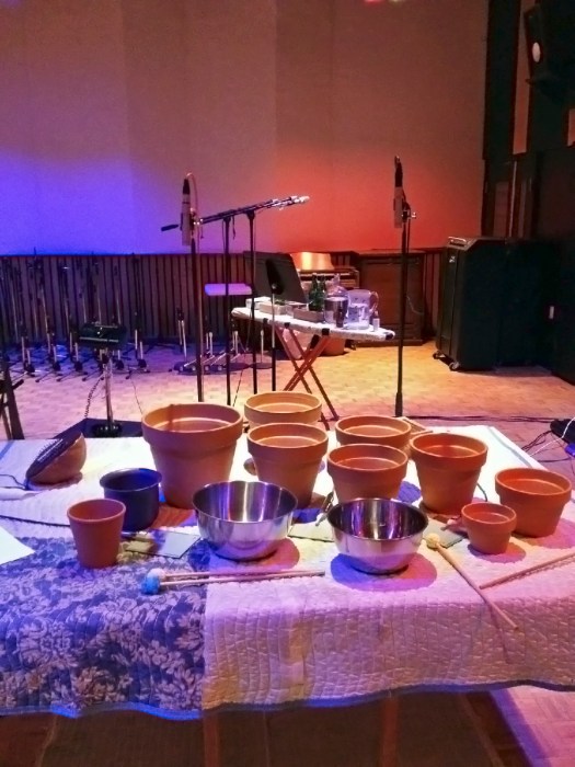 clay pots & stainless steel w:PZM mics